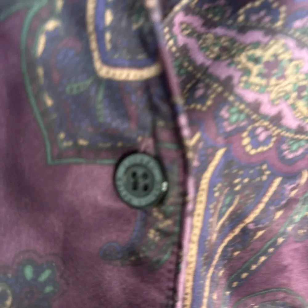 Lauren Ralph Lauren Sleepwear Women’s Small Embroidered‎ Pocket Pajama Top Shirt
